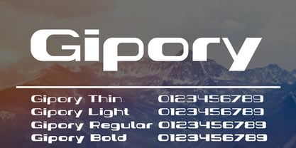 Gipory Font Poster 3