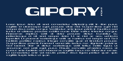 Gipory Font Poster 7