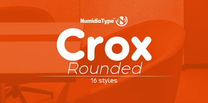 Crox Rounded Font Poster 1