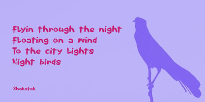 Nightbird 2024 Font Poster 4