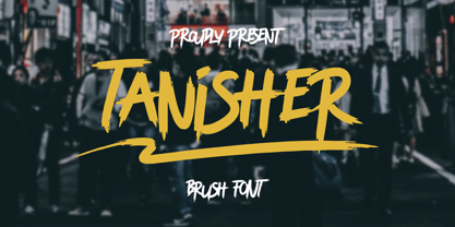 Tanisher Font Poster 1