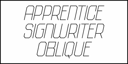 Apprentice Signwriter JNL Font Poster 4