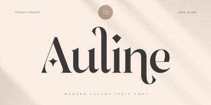 Auline Font Poster 1