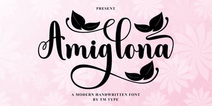 Amiglona Font Poster 1