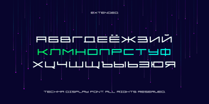 Techma Font Poster 3