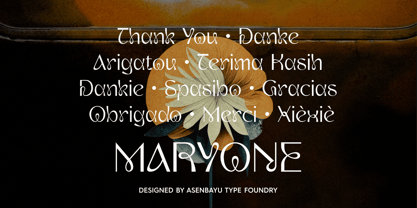Maryone Font Poster 15
