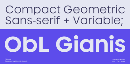 Gianis Font Poster 1