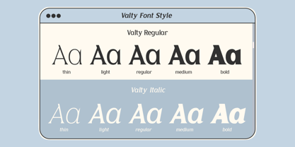 Valty Font Poster 2