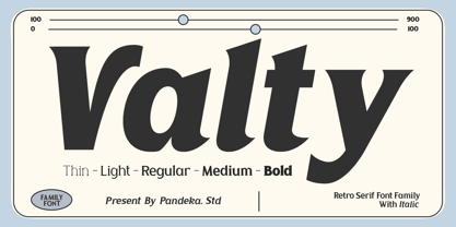 Valty Font Poster 1