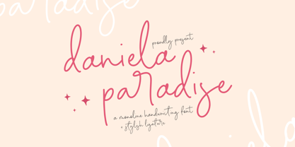 Daniela Paradise Font Poster 1