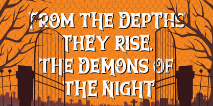 DeMoniC HosTeL BoUNcY Font Poster 7