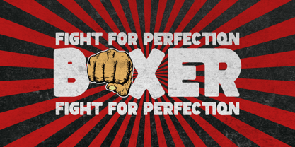Boxer Punch Font Poster 4