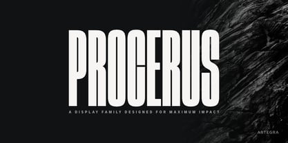 Procerus Font Poster 1