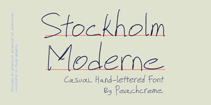 Stockholm Moderne Font Poster 1