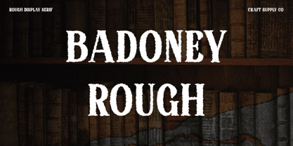 Badoney Rough Fuente Póster 1