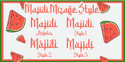 Majidi Mirage Font Poster 10