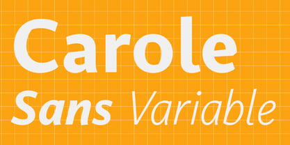Carole Sans Variable Font Poster 1