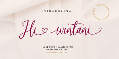 Hi Wintani Font Poster 1