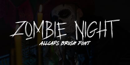 Zombies Night Font Poster 1
