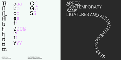 Aprex Sans Police Poster 7