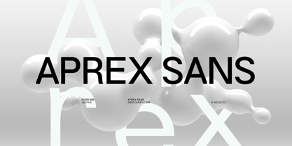 Aprex Sans Police Poster 1