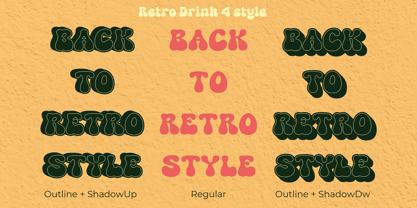 Retro Drink Font Poster 8