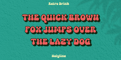 Retro Drink Font Poster 2