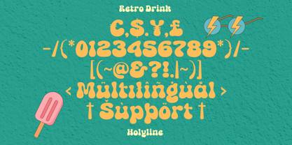 Retro Drink Font Poster 6
