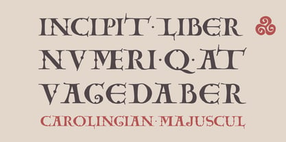Carolingian Majuscul Font Poster 1