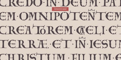 Carolingian Majuscul Font Poster 4