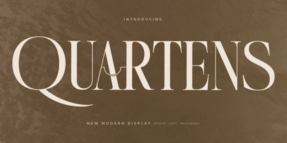 Quartens Font Poster 1