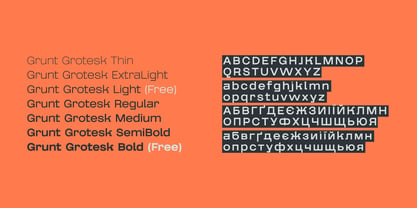 Grunt Grotesk Font Poster 5