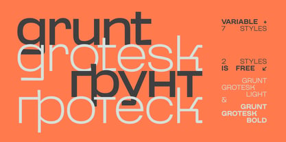 Grunt Grotesk Font Poster 1