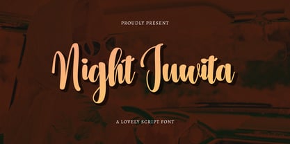 Night Juwita Font Poster 1