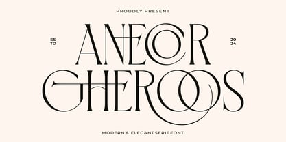 Anecor Gheroos Font Poster 1