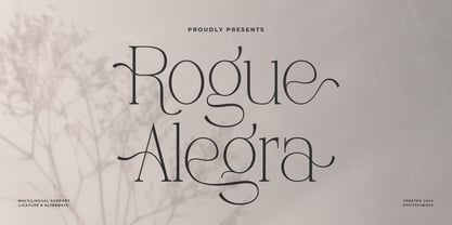 Rogue Alegra Font Poster 1