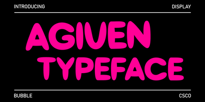 Agiven Font Poster 1