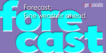 Forecast Font Poster 10