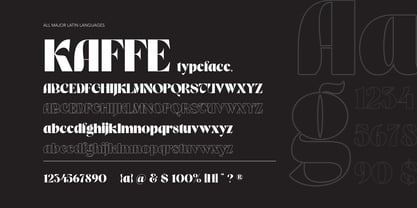 Kaffe Font Poster 3