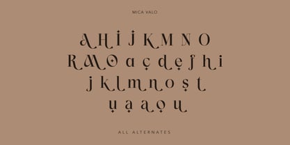 Mica Valo Font Poster 3