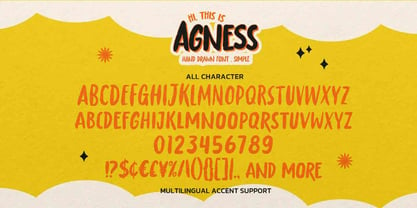 Agness Font Poster 6