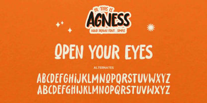 Agness Font Poster 7