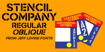 Stencil Company JNL Font Poster 1