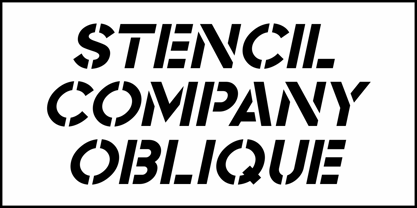 Stencil Company JNL Font Poster 4
