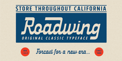 Roadwing Font Poster 7