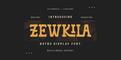 Zewkila Font Poster 1