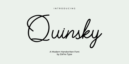 Quinsky Font Poster 1