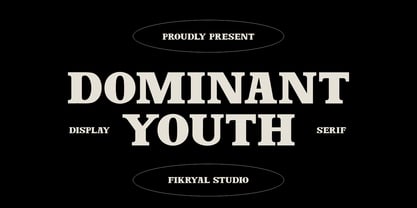Dominant Youth Font Poster 1