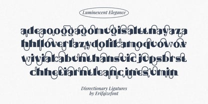 Luminescent Elegance Font Poster 10