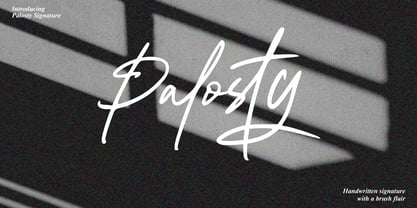 Palosty Signature Font Poster 1